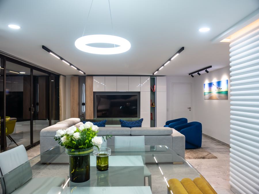 Interior de un desarrollo inmobiliario
